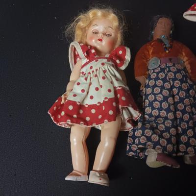 3 VINTAGE 6" DOLLS
