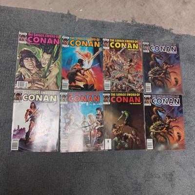 8 CONAN COMIC BOOKS