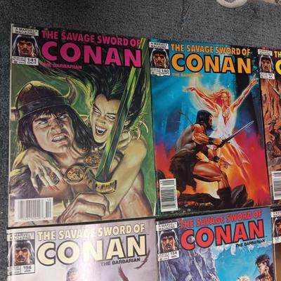 8 CONAN COMIC BOOKS