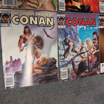 8 CONAN COMIC BOOKS