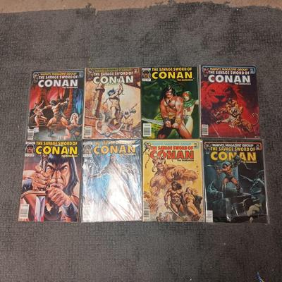8 CONAN COMIC BOOKS