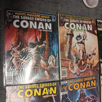 8 CONAN COMIC BOOKS