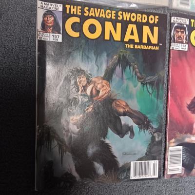 6 CONAN COMIC BOOKS
