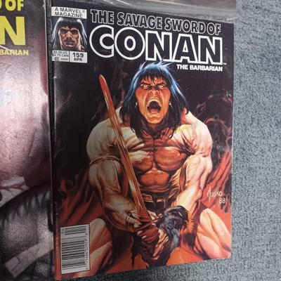 6 CONAN COMIC BOOKS