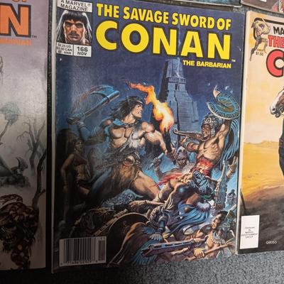 6 CONAN COMIC BOOKS
