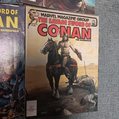 6 CONAN COMIC BOOKS