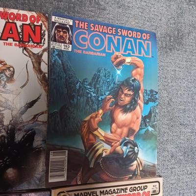6 CONAN COMIC BOOKS