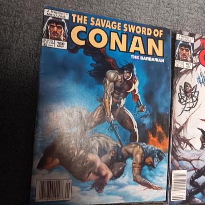 6 CONAN COMIC BOOKS