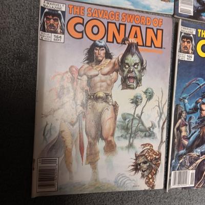 6 CONAN COMIC BOOKS