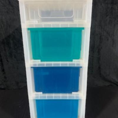 TWO 4 DRAWER ORGANIZERS