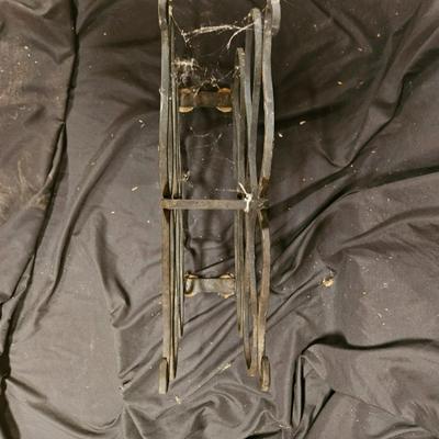 Vintage Wrought Iron Free Standing Wine Rack