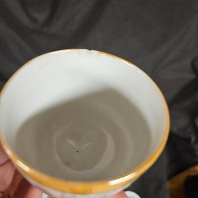 Antique Lot of 6 Japanese Egg Cups Hand Painted