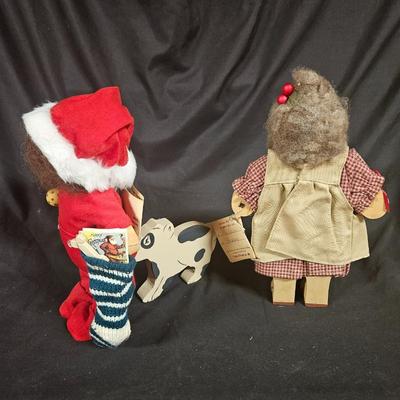 Lot of 2 Vintage Lizzie High Christmas Dolls
