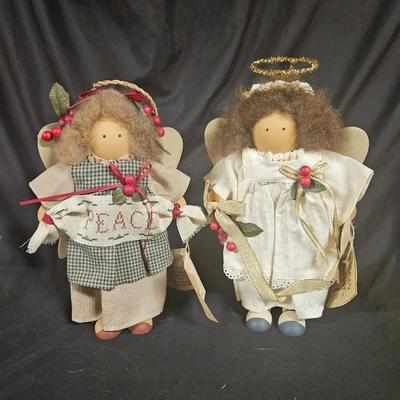 Lot of 2 Vintage Lizzie High Christmas Angel Dolls