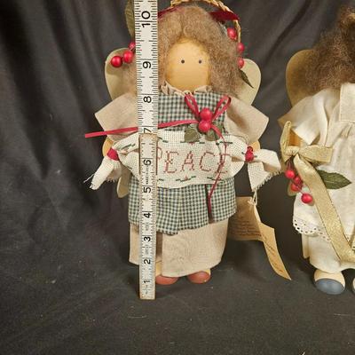 Lot of 2 Vintage Lizzie High Christmas Angel Dolls