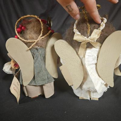 Lot of 2 Vintage Lizzie High Christmas Angel Dolls