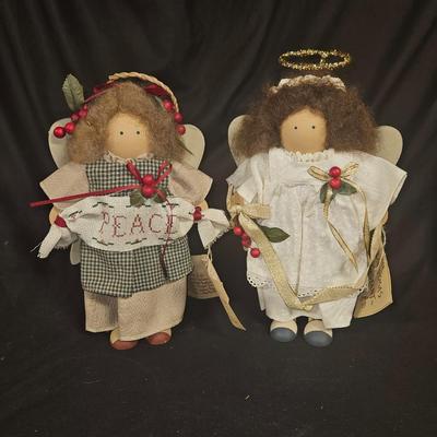 Lot of 2 Vintage Lizzie High Christmas Angel Dolls