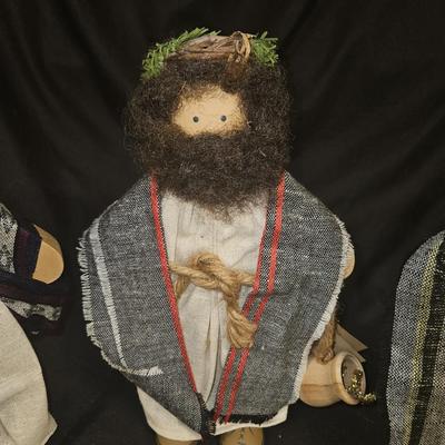 Lot of 3 Vintage Lizzie High Christmas Three Wise Men Dolls