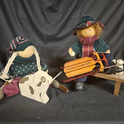 Lot of 2 Vintage Lizzie High Winter Fun Dolls