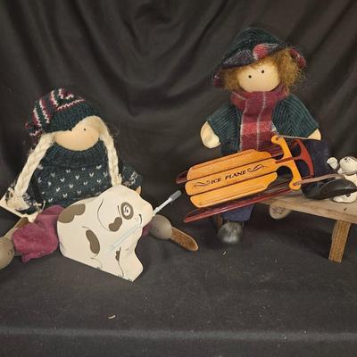 Lot of 2 Vintage Lizzie High Winter Fun Dolls