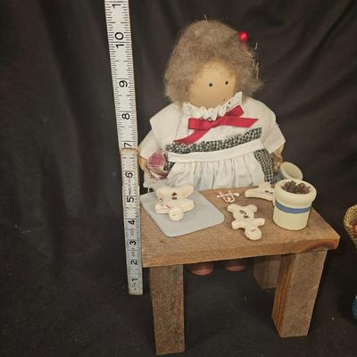Lot of 2 Vintage Lizzie High Christmas Santa & Mrs. Clause Dolls