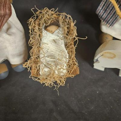 Lot of 4 Vintage Lizzie High Christmas Nativity with Sheep Dolls