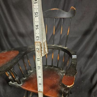 Vintage Doll Chair with Writing Table