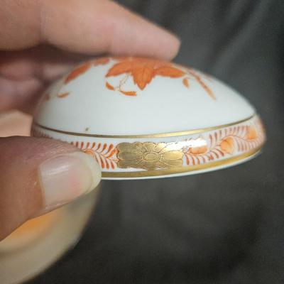 Lot of 5 Antique Items Including Lefton Egg and Trinket Boxes