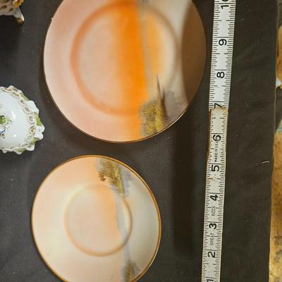 Lot of 5 Antique Items Including Lefton Egg and Trinket Boxes