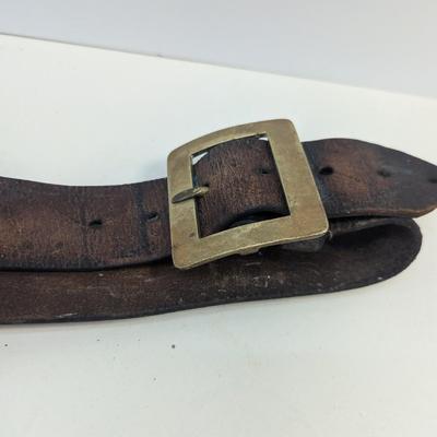 New South Wales Fire Brigade (NSWFB) Belt and Hatchet and a Cast Iron Spanner Wrench