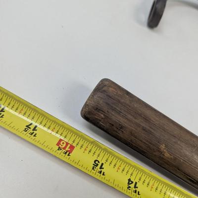New South Wales Fire Brigade (NSWFB) Belt and Hatchet and a Cast Iron Spanner Wrench