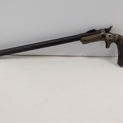 USA J. Stevens & Co, .22 Cal, Old Model 1860's Tip-up Pocket Pistol