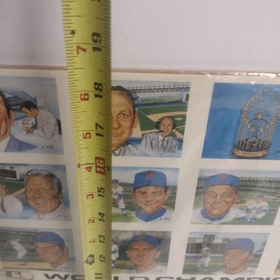 1969 New York Mets World Champions Team Poster