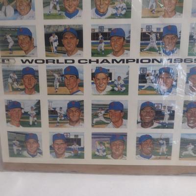 1969 New York Mets World Champions Team Poster