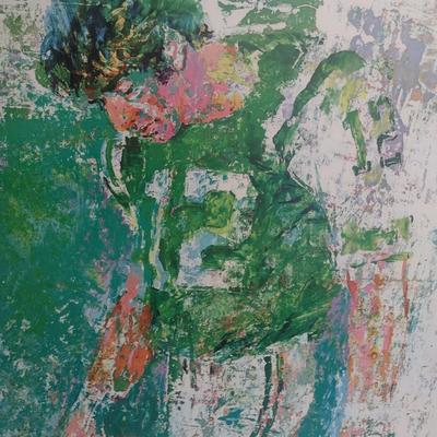 Leroy Neiman Signed 'Joe Namath' Print on Foam Art Board