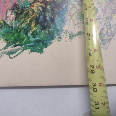 Leroy Neiman Signed 'Joe Namath' Print on Foam Art Board