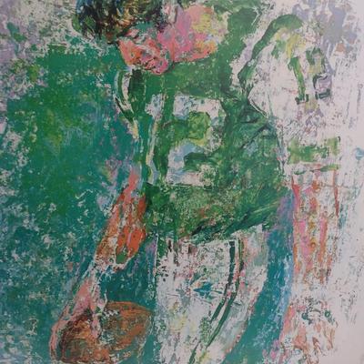 Leroy Neiman Signed 'Joe Namath' Print on Foam Art Board