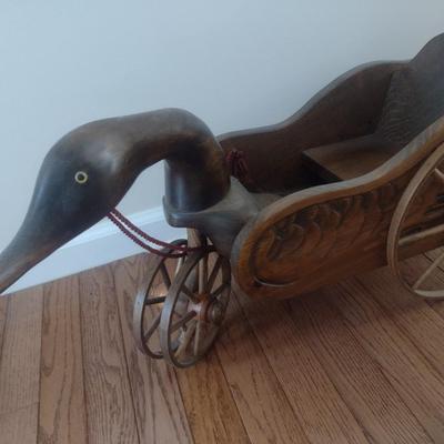 Hand Crafted 'Goose Caboose Limited Edition Folk Art Pruitt's Place