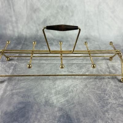 Lot 1: Mid-Century Modern Gold-Rim Glassware Set – Vintage