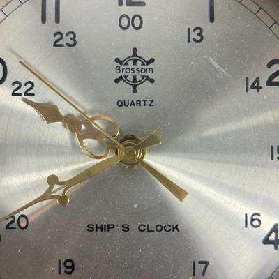 Lot 2: Vintage Mariner Ship’s Clock – Nautical Brass Timepiece