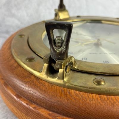 Lot 2: Vintage Mariner Ship’s Clock – Nautical Brass Timepiece