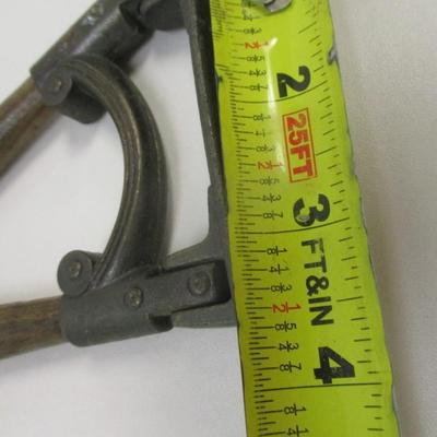 Vintage Brass & Wood Nautical Compass Swivel Hook Hanger