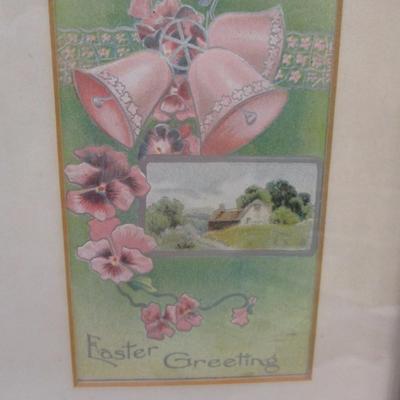 Antique Framed Easter Embossed Postcards