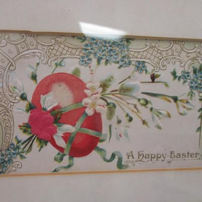 Antique Framed Easter Embossed Postcards
