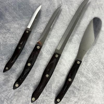 Lot 11: Cutco Black Handle Knife Set – 4-Piece Premium Kitchen Knives