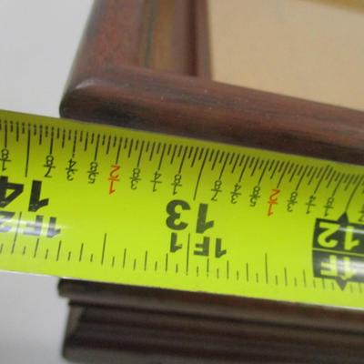 Pair Of Antique Wooden Picture Frames - Deep Recessed & Layered Hardwood Frames