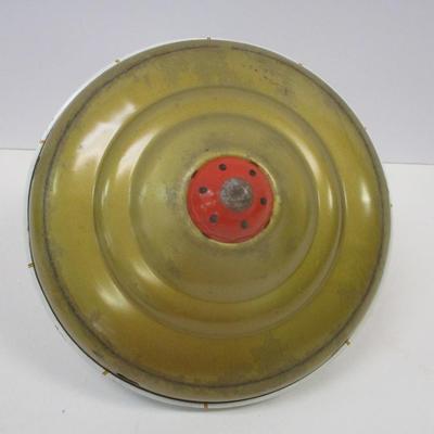 Vintage J. Chein Tin Metal Spinning Top With Counting Numbers
