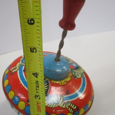 Vintage Retro Ohio Art Circus Zebra Metal Top