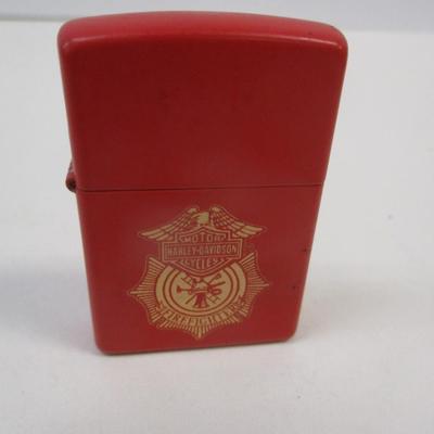 Zippo Harley Davidson Matte Red Lighter
