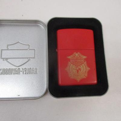 Zippo Harley Davidson Matte Red Lighter